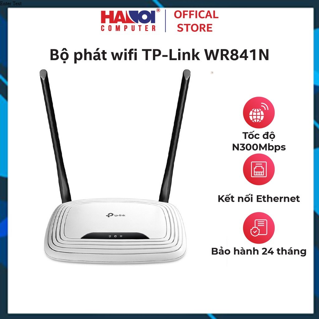 Bộ phát wifi tp-link wr841n wireless 300mbps, mã hóa bảo mật không dây