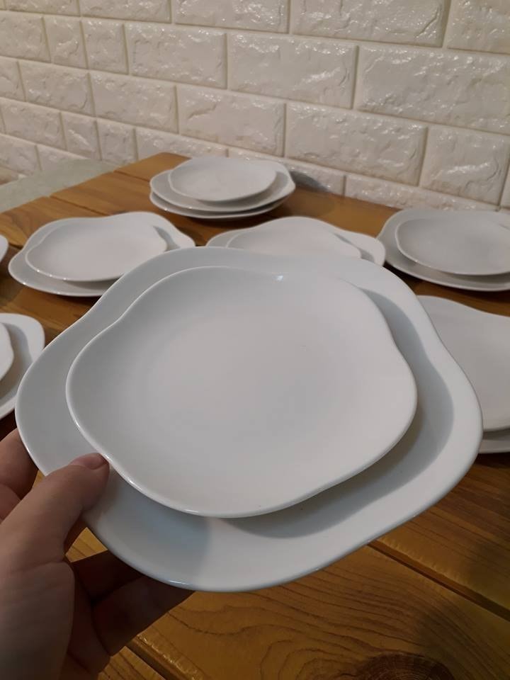 Set 10 đĩa hoa mai nhỏ 13cm