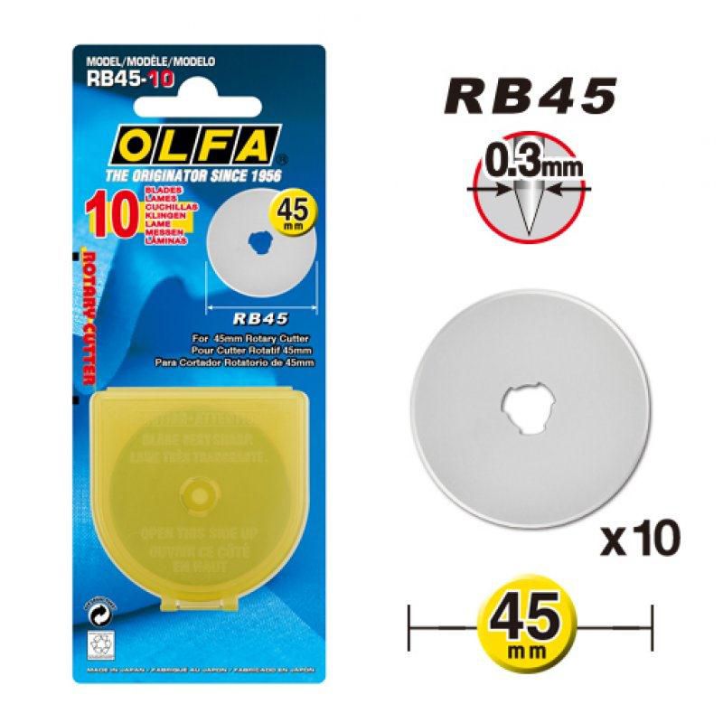 Lưỡi dao cắt tròn - rotary cutter blade olfa 45mm (có hộp)