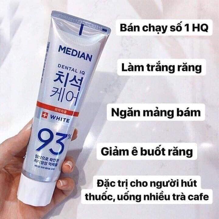[HCM]Kem Đánh Trắng Răng Median 93% Tooth-Paste 120gr
