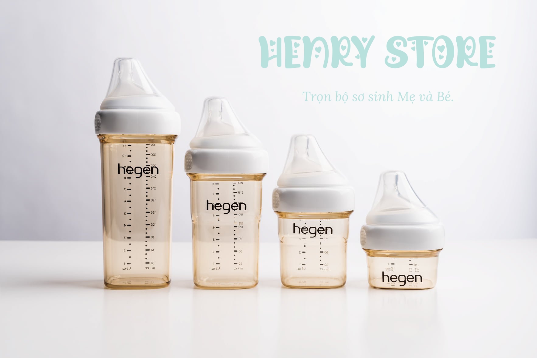 [Chính hãng] Bình sữa Hegen PPSU 60ml/150ml/240ml/330ml