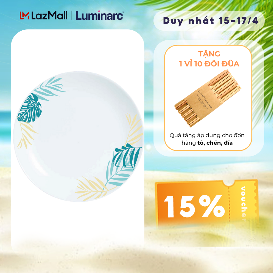 Bộ 6 Đĩa Thuỷ Tinh Luminarc Diwali Hiwaii