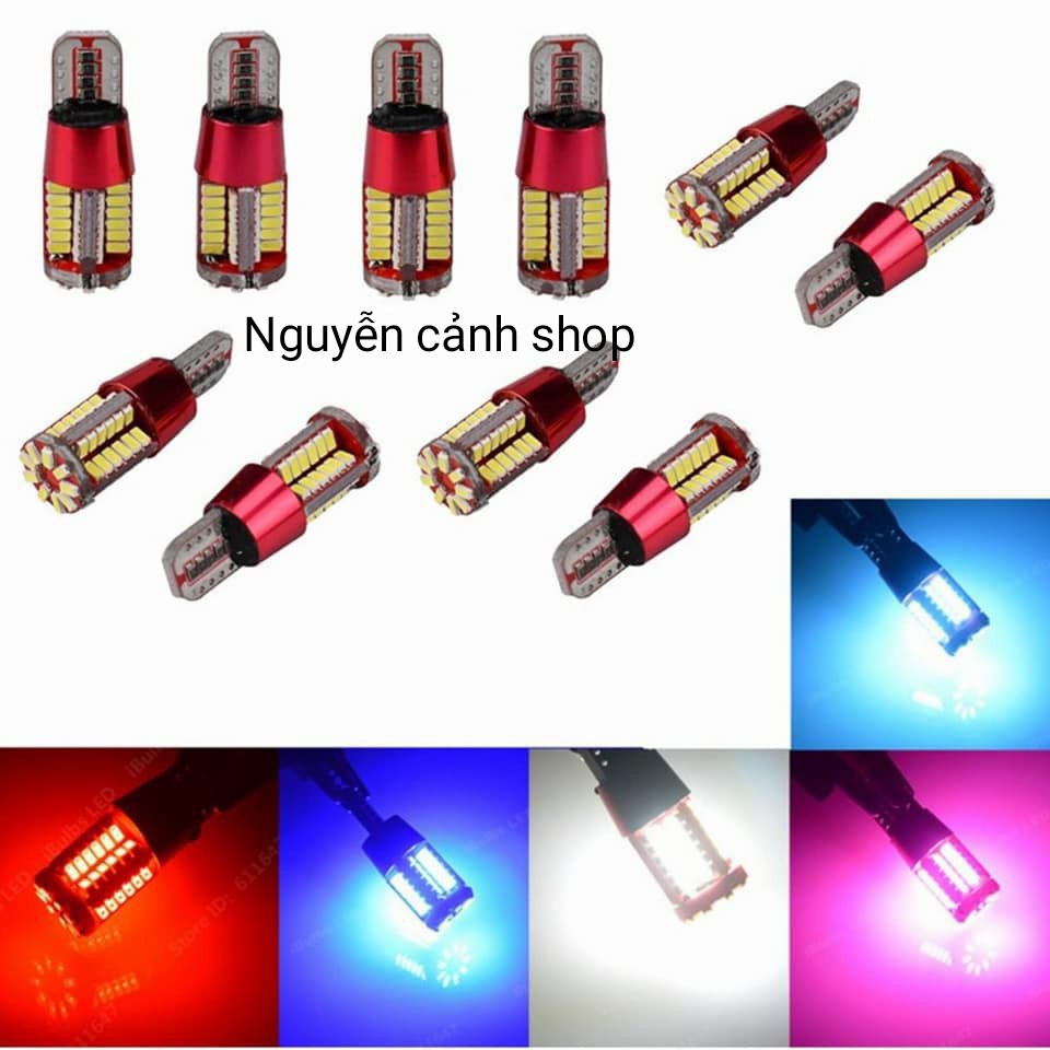 đèn sương mù 45 tia sáng đèn led xe máy 1 cặp đèn demi nhiều màu