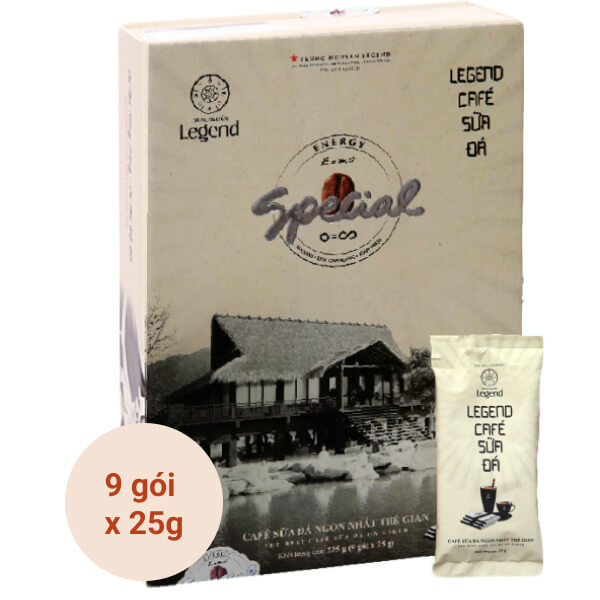 Combo 2 hộp cafe hòa tan sữa đá Legend Trung Nguyên ( 9 gói x 25g / hộp )