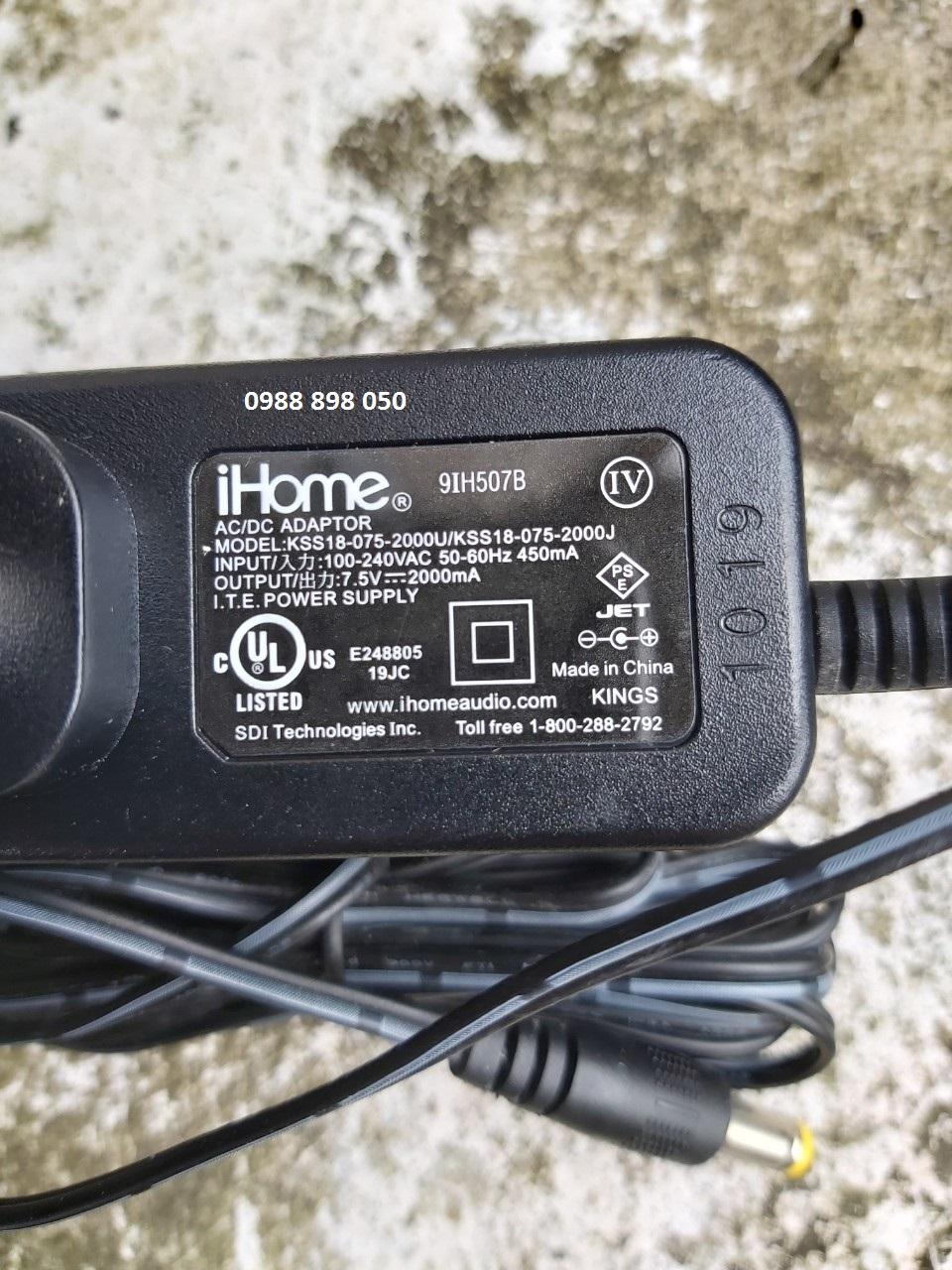 NGUỒN 7.5V 2A