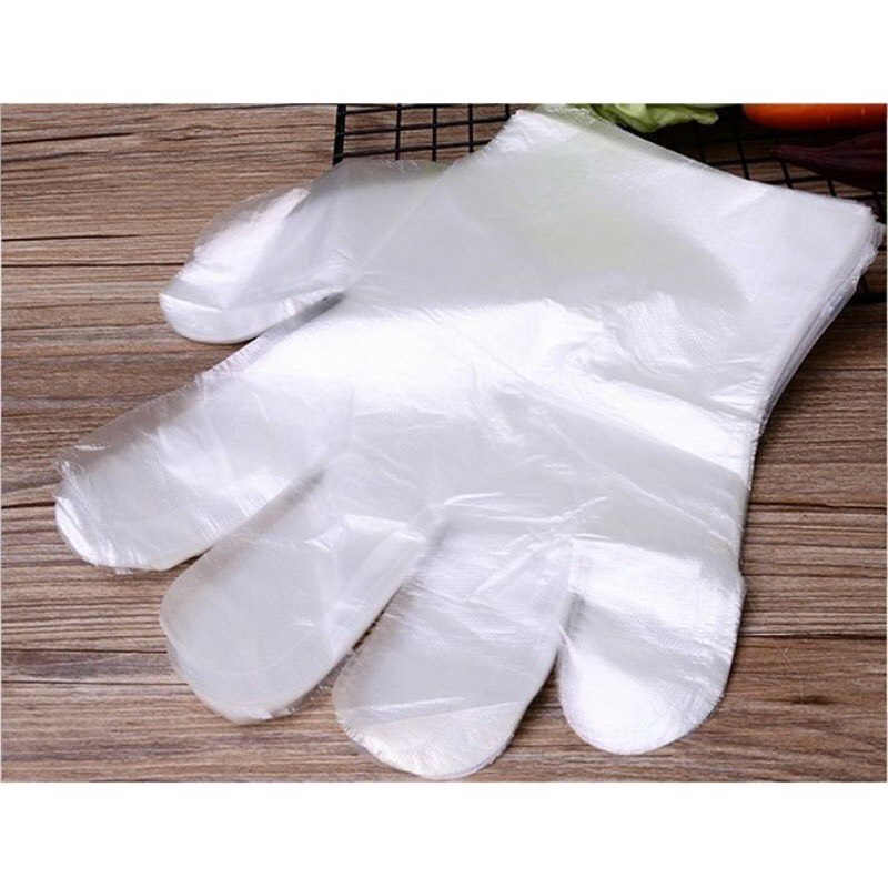 Bao tay nilong, bao tay thực phẩm túi 100 cái - bịch bao tay nylon dùng 1 lần tiện lợi