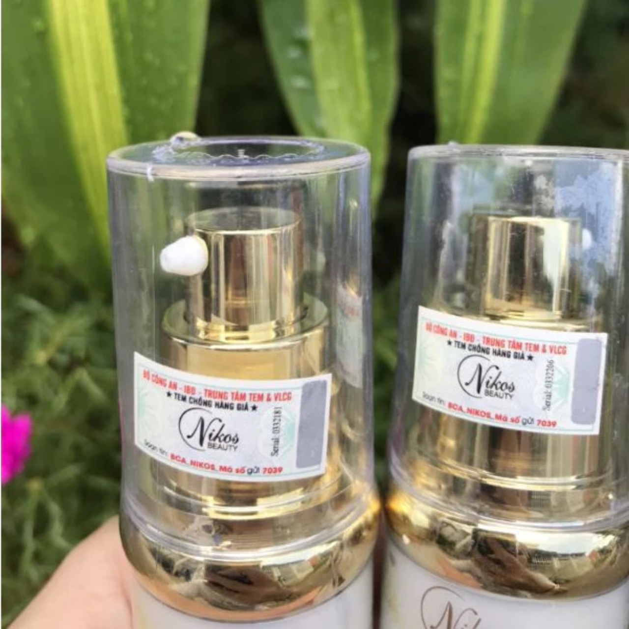 Ủ trắng face lúa mạch nikos 20ml chính hãng