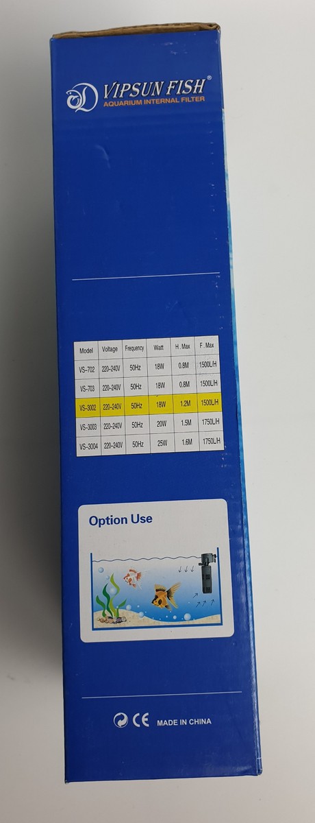 Lọc đứng Vipsun Vs-3002 lọc nước và tạo oxy cho hồ cá