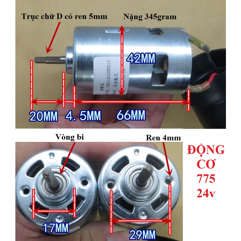 Động cơ 775 các loại