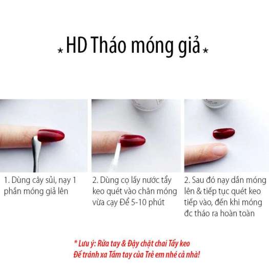 Nước tháo móng giả , làm sáng đá , tẩy sơn móng tay