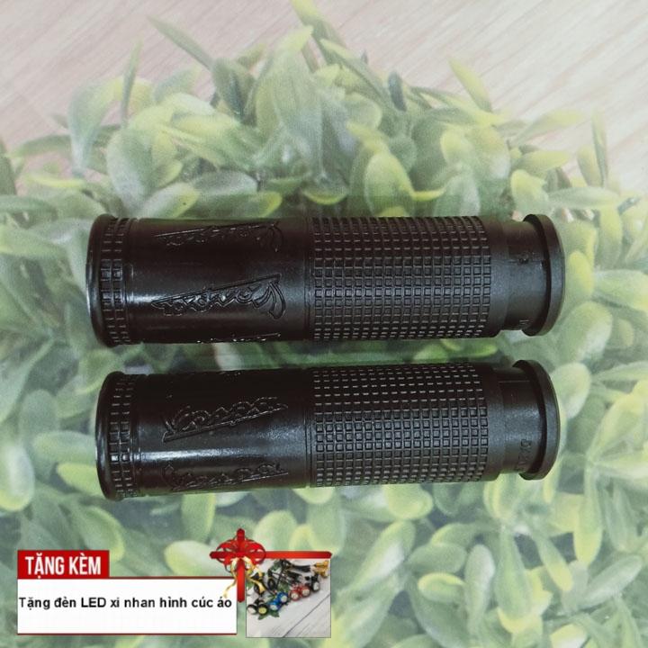 [TẶNG BẠN ĐÈN XI NHAN CÚC ÁO] Bộ 2 tay nắm xe máy Vespa LX với chất liệu cao su, thiết kế vân vuông tạo cảm giác êm tay G312