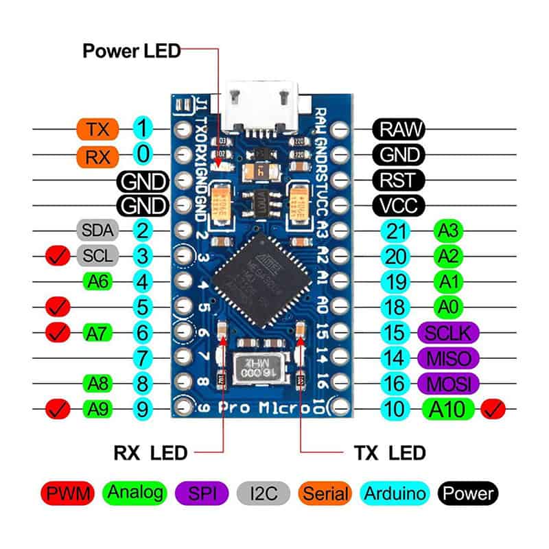 Arduino Pro Micro - Mạch Lập Trình IoT