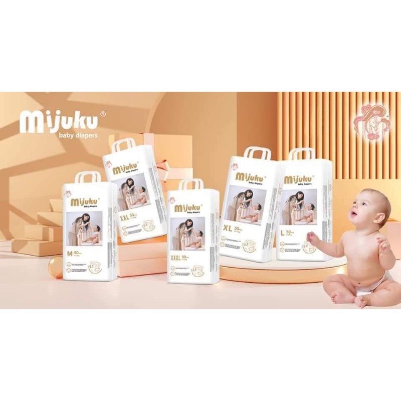 [FREESHIP] Tã Quần Mijuku Đủ Size  gói 50 miếng