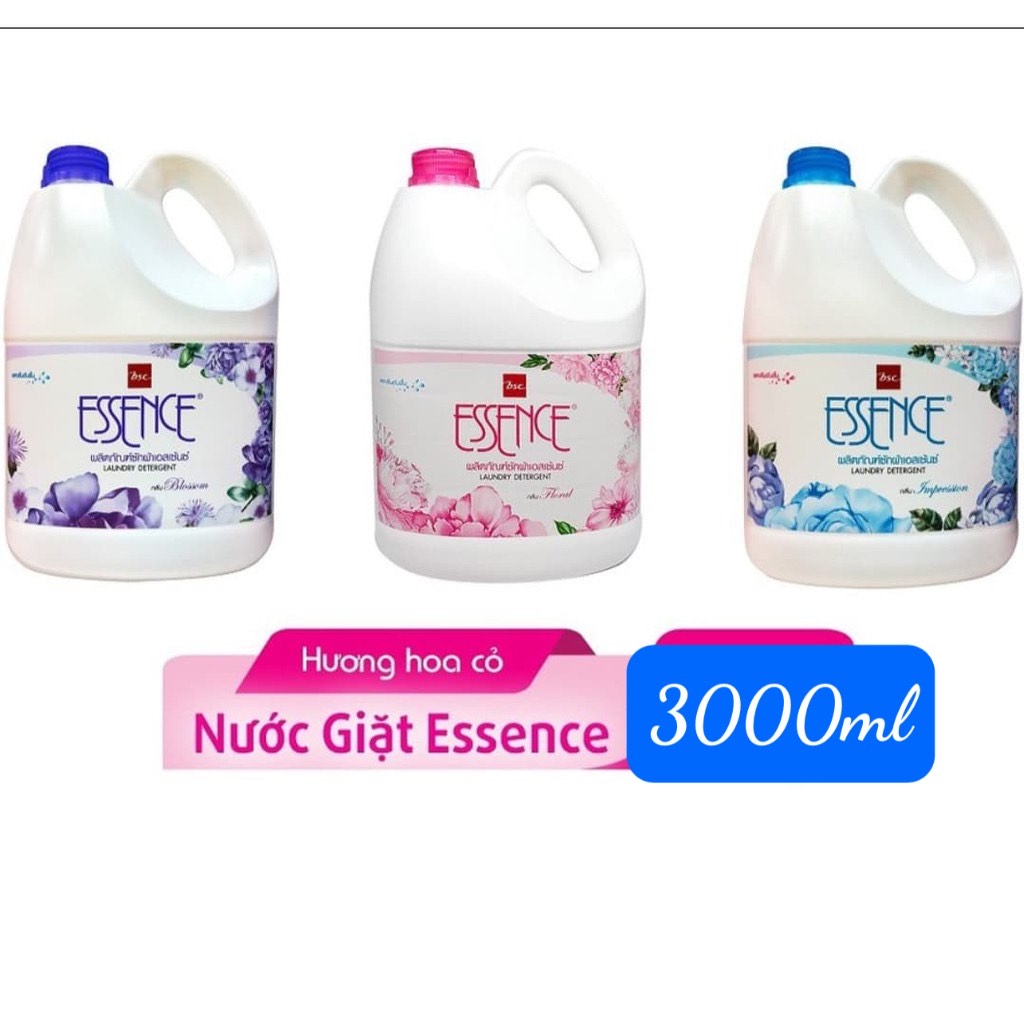 [HCM]NƯỚC GIẶT XẢ ESSENCE 3000ML THÁI LAN [MÀU HỒNG]