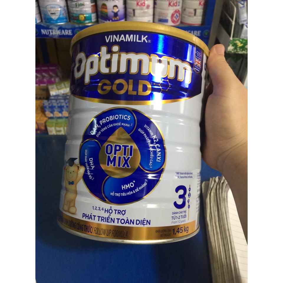 sữa bột optimum 4 1,45kg( mẫu mới)