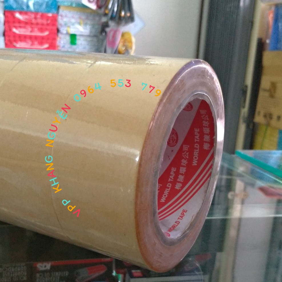 BĂNG KEO GIẤY KRAFT NHÁM KHỔ 48MM X40M (LỐC 6 CUỘN)