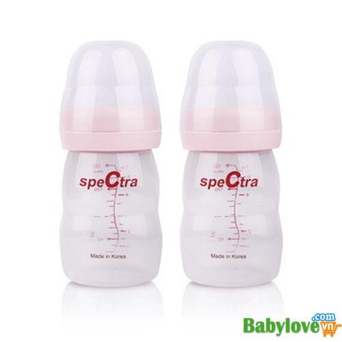 [HCM]Bộ 2 bình trữ sữa Spectra Hàn Quốc 160ml