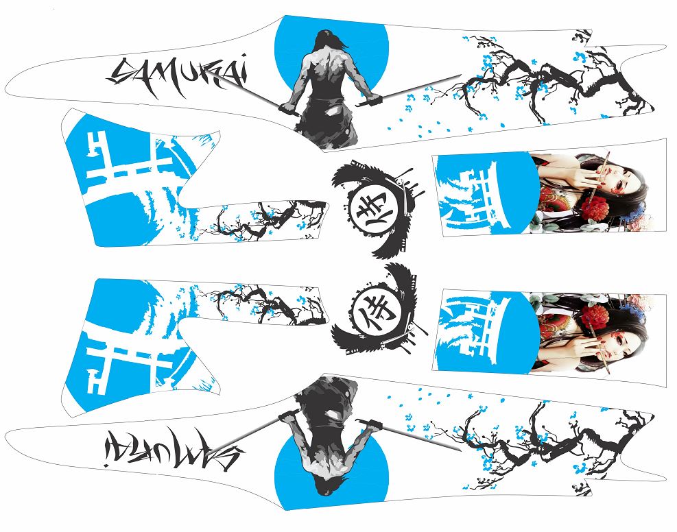 Tem Rời Dán Xe Wave A Samurai