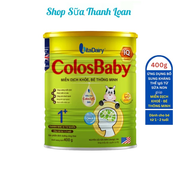 Sữa non colosbaby iq gold 1+ 400g.