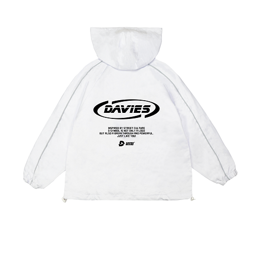 Áo khoác Davies nam nữ DSW Reflect Track Jacket - White