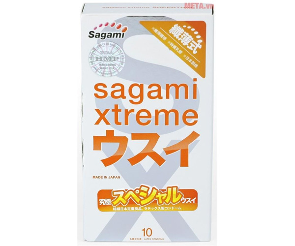 Bao cao su sagami siêu mỏng SuperThin (Hộp 10c)