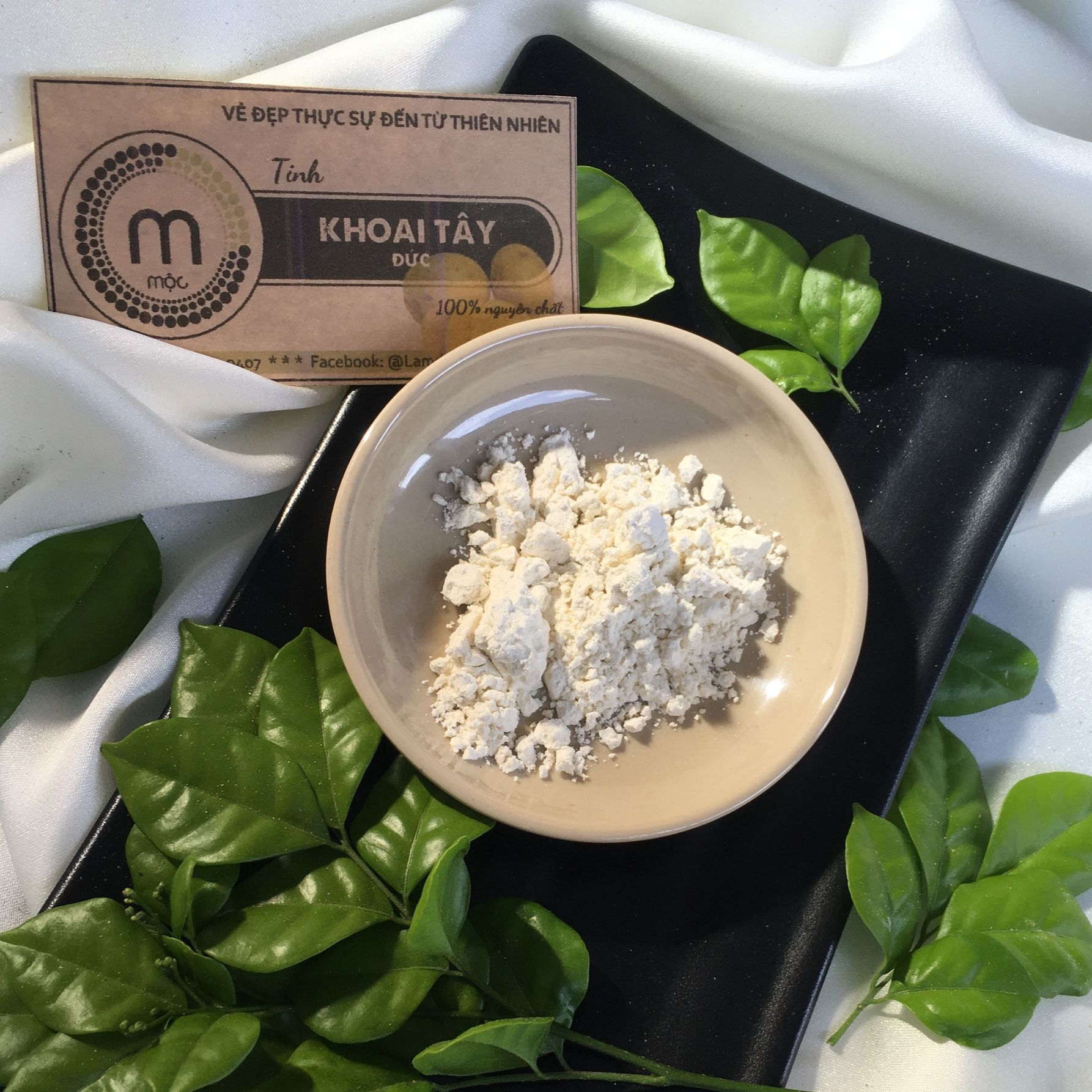 Tinh bột khoai tây đắp mặt nạ dưỡng da trắng hồng tăng cường collagen làm mờ nếp nhăn mask dùng thử túi 10g và chai 100ml, 200ml