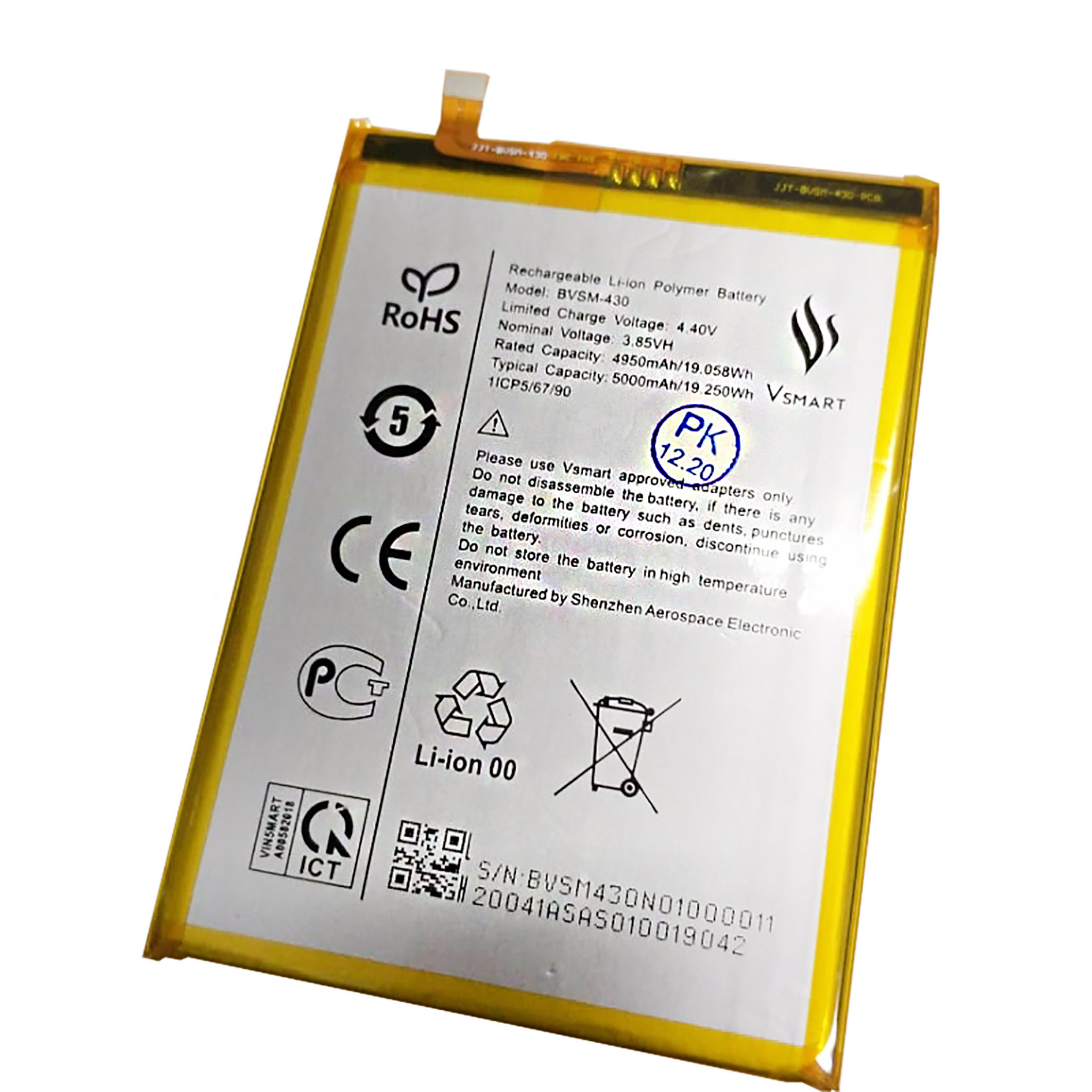 Battery For Vsmart Joy 3 BVSM-430