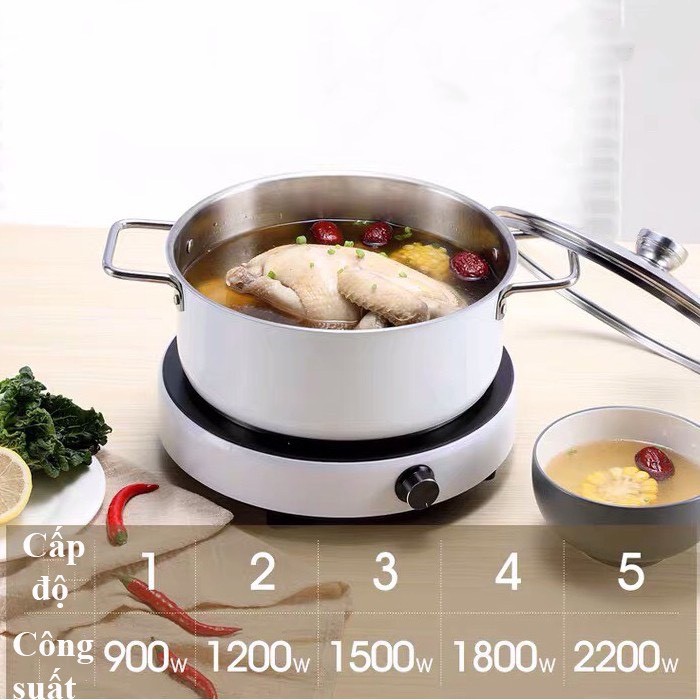 [HCM]BẾP TỪ ĐƠN TRÒN - CÔNG SUẤT 2200W