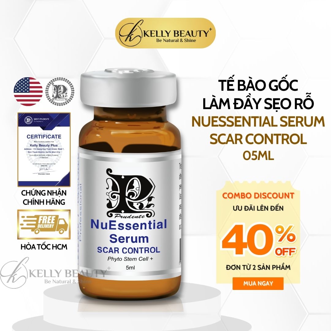 Tế bào gốc mibiti prudente scar control – làm đầy sẹo rỗ, phục hồi da mỏng yếu | kelly beauty