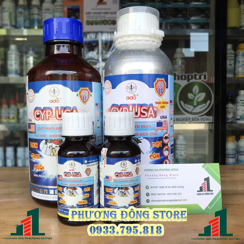 Thuốc diệt muỗi Cyp USA - chai 1 lít ( chai nhôm)