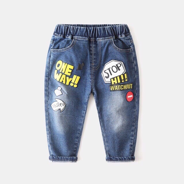 Quần bò one way cho bé sành điệu 10-20kg