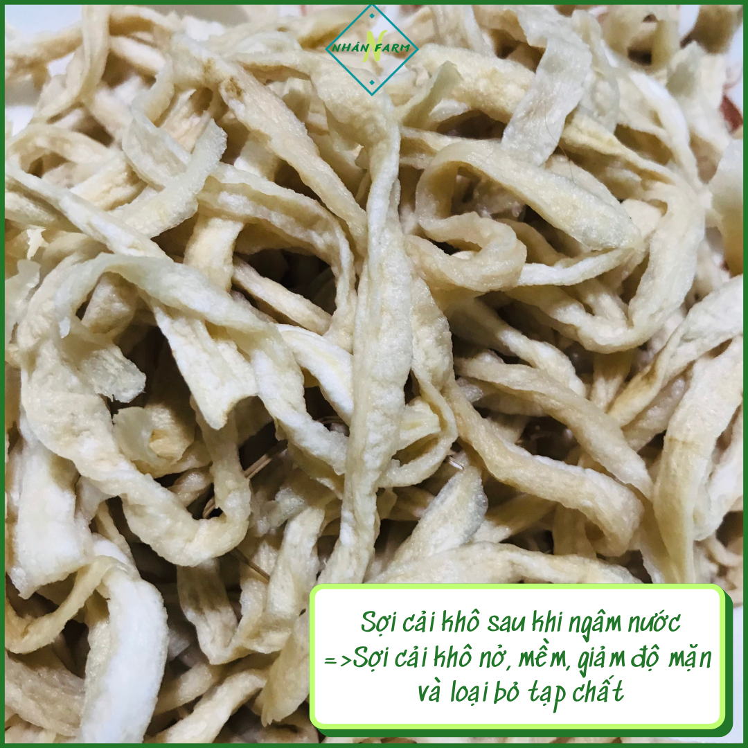 Củ cải khô sợi nhỏ ngon giòn ngọt - Túi 500gr