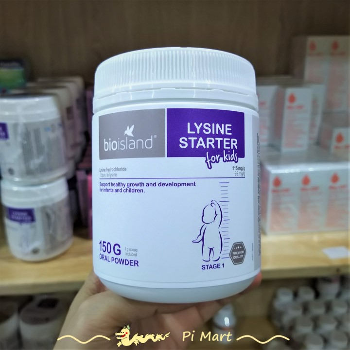 Lysin bột Bioisland Lysine Starter for Kids 150g