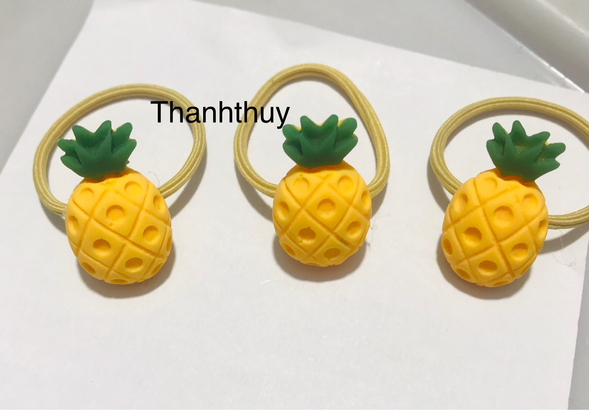 👧 Xả Hàng_ Set 10 dây cột tóc nhiều hình TRÁI CÂY NHÍ