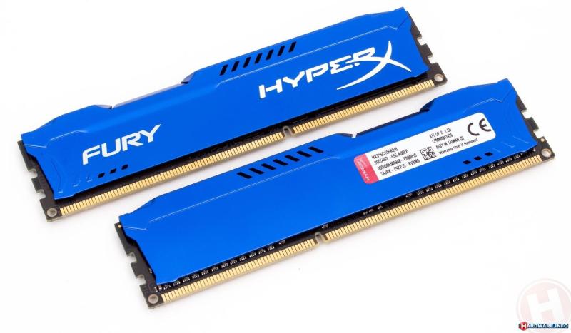 RAM Kingston HyperX Fury 8GB (1x8GB) DDR3 Bus 1600Mhz - Blue (Tản Nhôm)