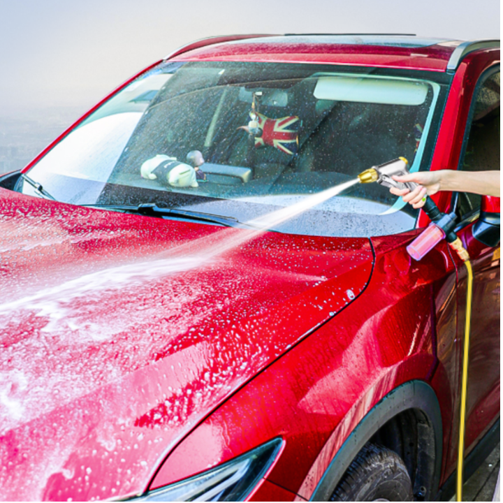 Garden Watering Hose, Car Washing Hose, Car Washing Pressure Hose and Wire Set 236621 (Flat Green Wire - New Belt Connection).