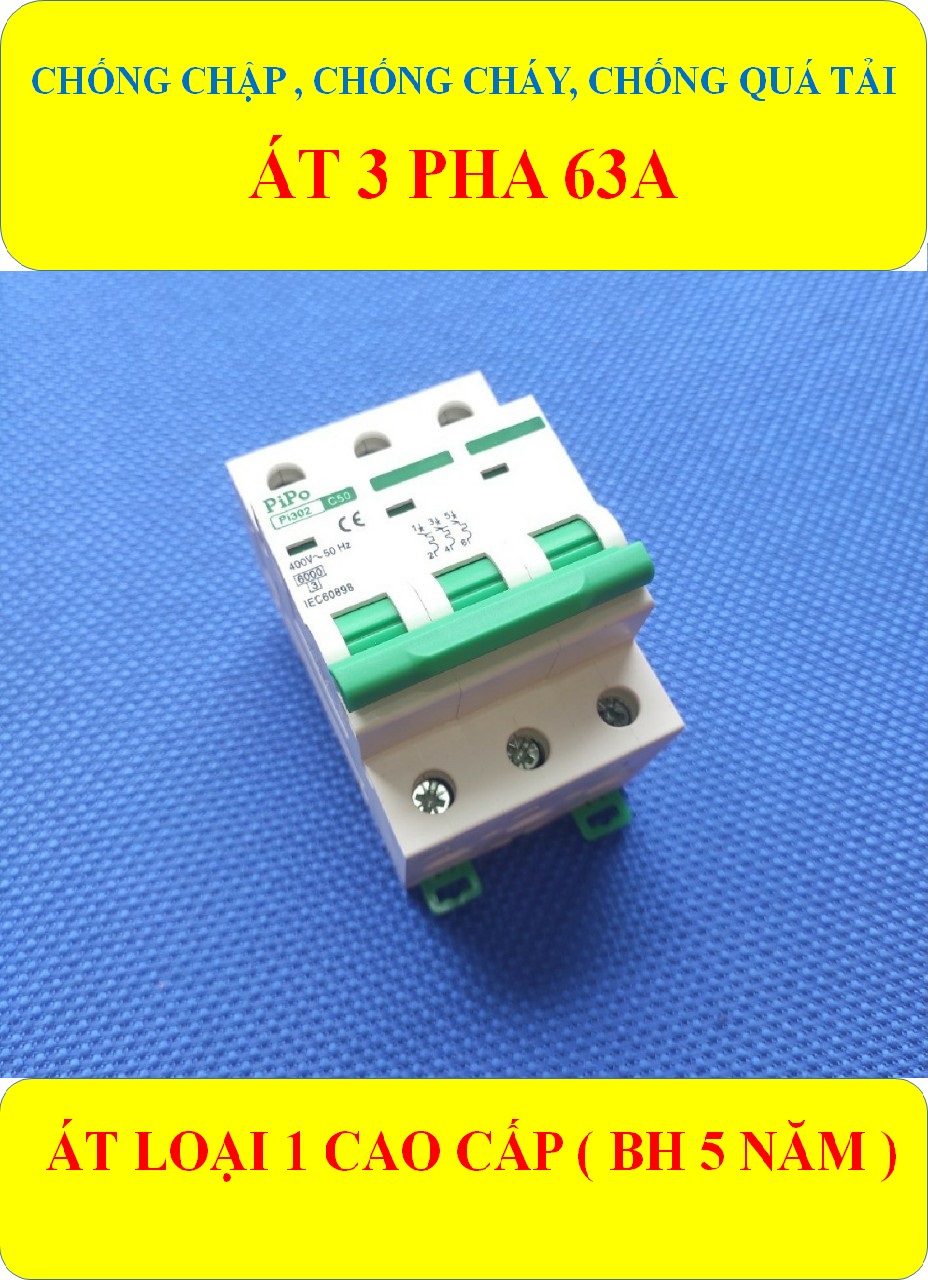 Cầu dao tự động, Aptomat 1 PHA/2 PHA/3 PHA 16A/20A/32A/40A/50A/63A (BH 5 năm ) Chống chập, Chống ngắn mạch, Chống cháy, Chống quá tải HÀNG LOẠI 1 CÁO CẤP (bộ 1 sản phẩm)