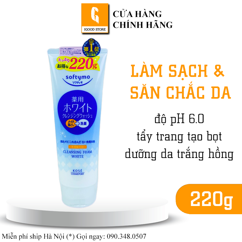 Sữa rửa mặt Kose Softymo Nhật Bản 220g