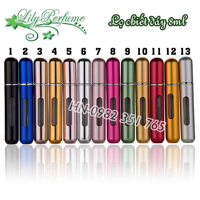 Lọ chiết đáy/ chiết tự động 8ml (Ống chiết nước hoa/ Chai chiết nước hoa/ Vỏ chiết nước hoa)