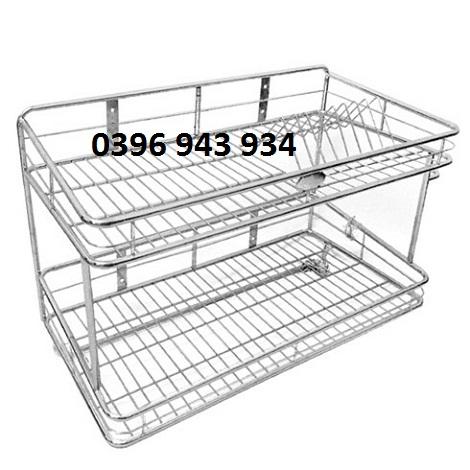 Kệ chén inox treo tường 30*50cm siêu rẻ