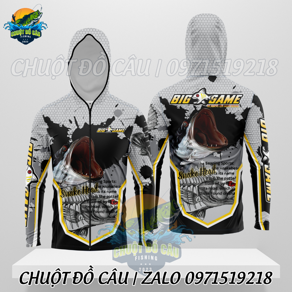Áo khoác câu cá chống nắng Big Game