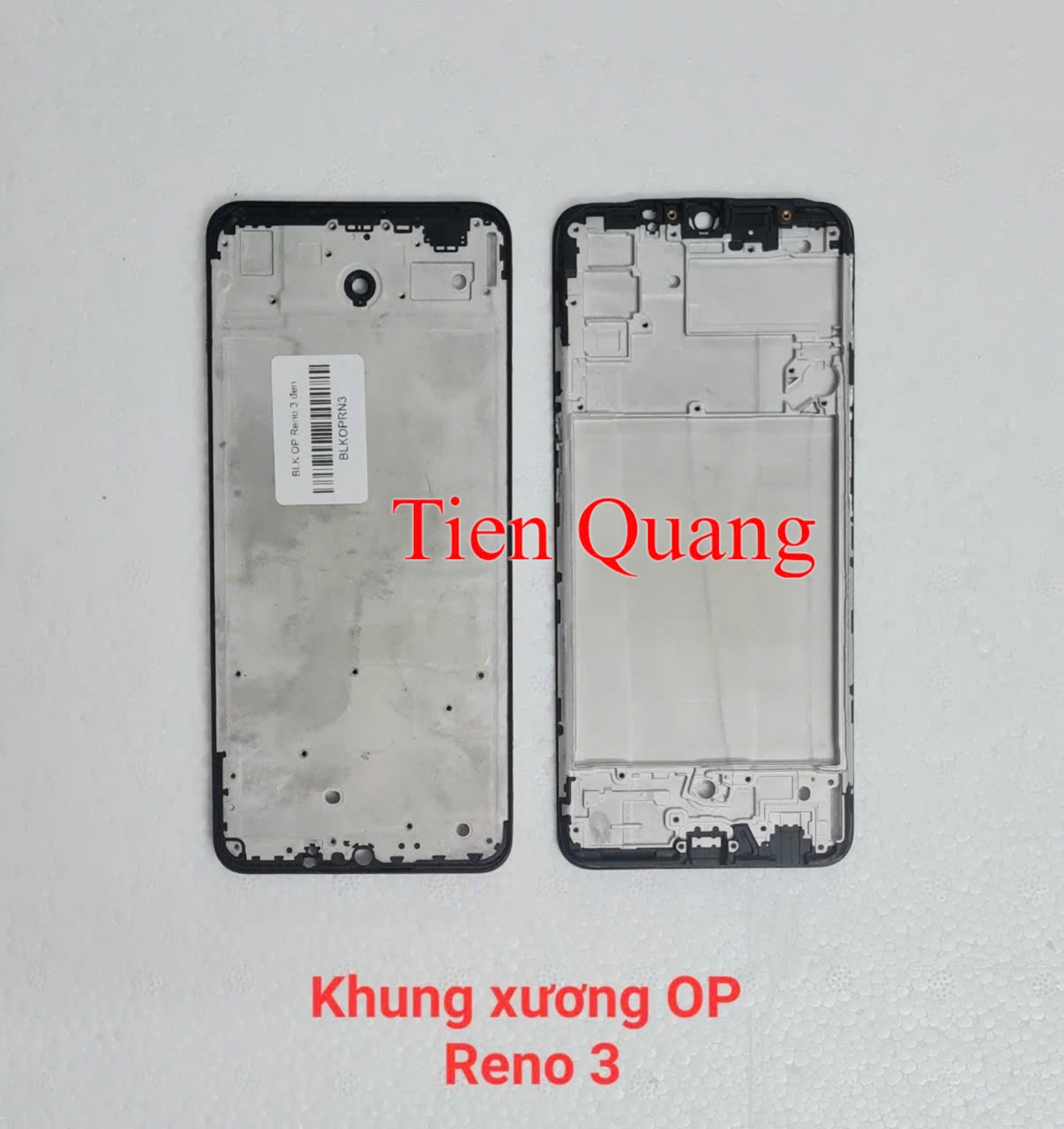 Bộ vỏ Oppo Reno 3 - màu trắng, đen (gồm lưng, sườn, kính cam, nút bấm, xương)