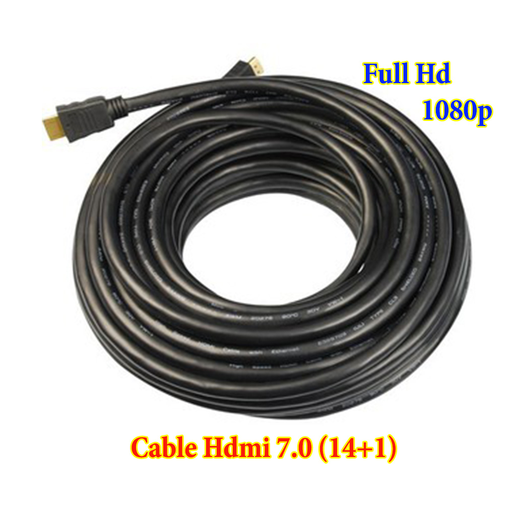 Dây Hdmi, Dây Cáp Tín Hiệu HDMI dài 10m 7.0 (14+1) hàng loại tốt, chất lượng ổn định giá rẻ