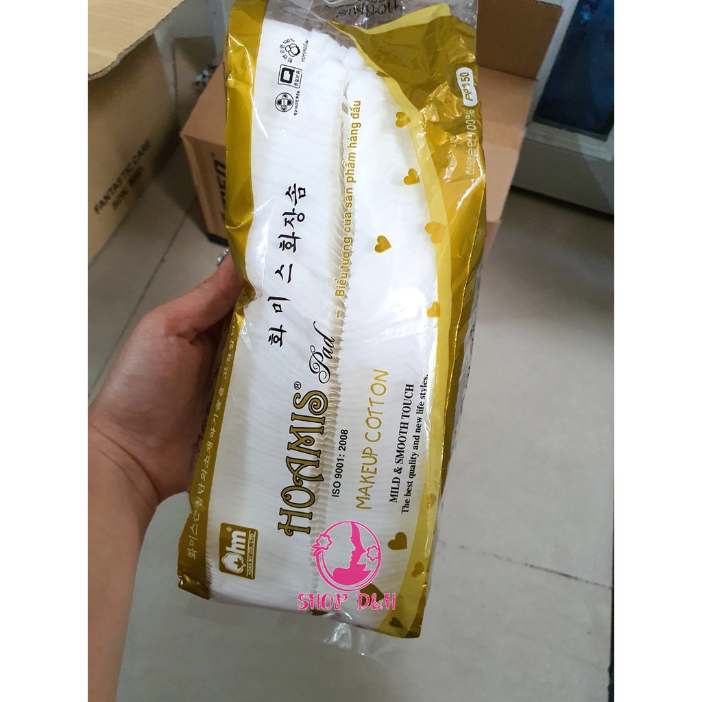 Bông Tẩy Trang Hoamis (100 - 150 Miếng)| - Loại 150 Giấy