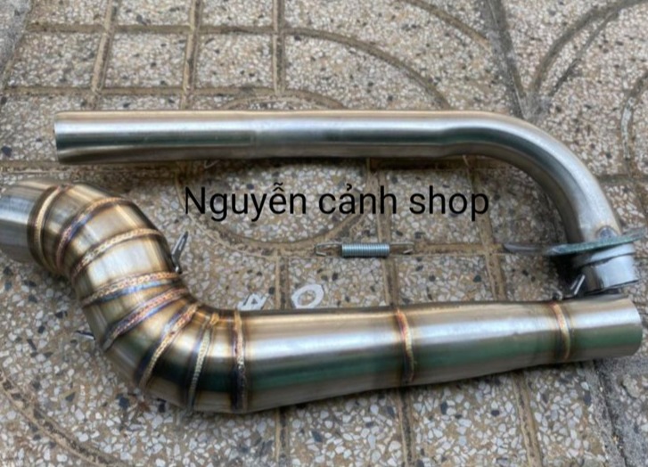 cổ pô gắn xe Cub 50 mẫu STB