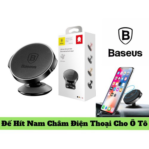 Đế giữ điện thoại nam châm xoay 360 trên ô tô baseus lv186/giá đỡ điện thoại thông minh hoco ca79