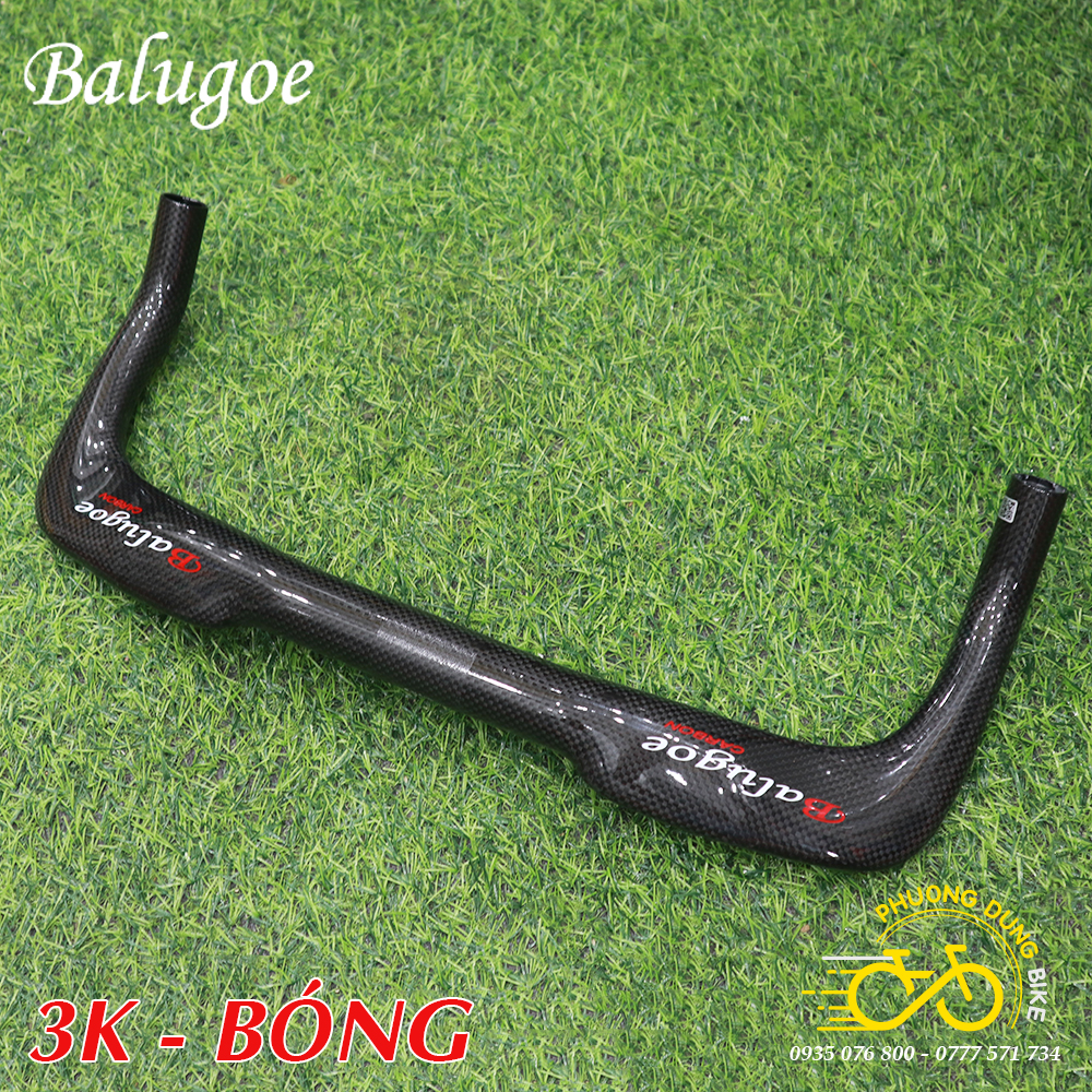 Ghi đông sừng trâu - tay lái tt xe đạp carbon t800 balugoe 420 x 31.8mm