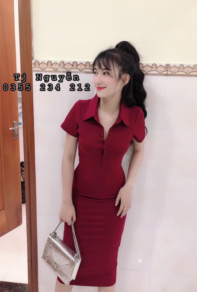 ĐẦM BODY NỮ CỔ BẺ CỰC HOT SANG TRỌNG DT