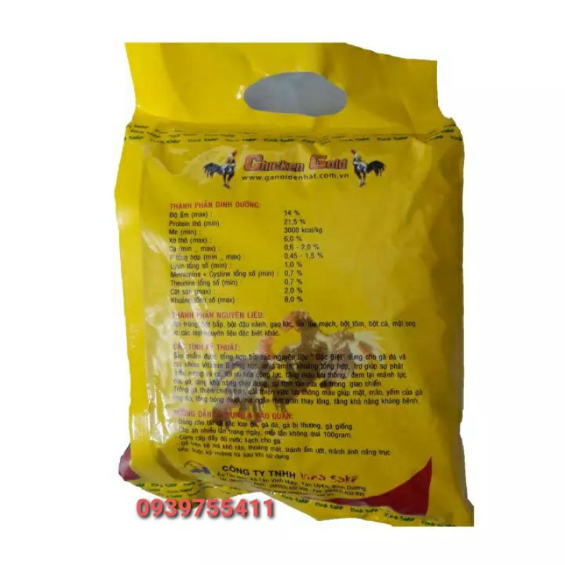 1kg Thức ăn gà đá Mff Chicken Gold