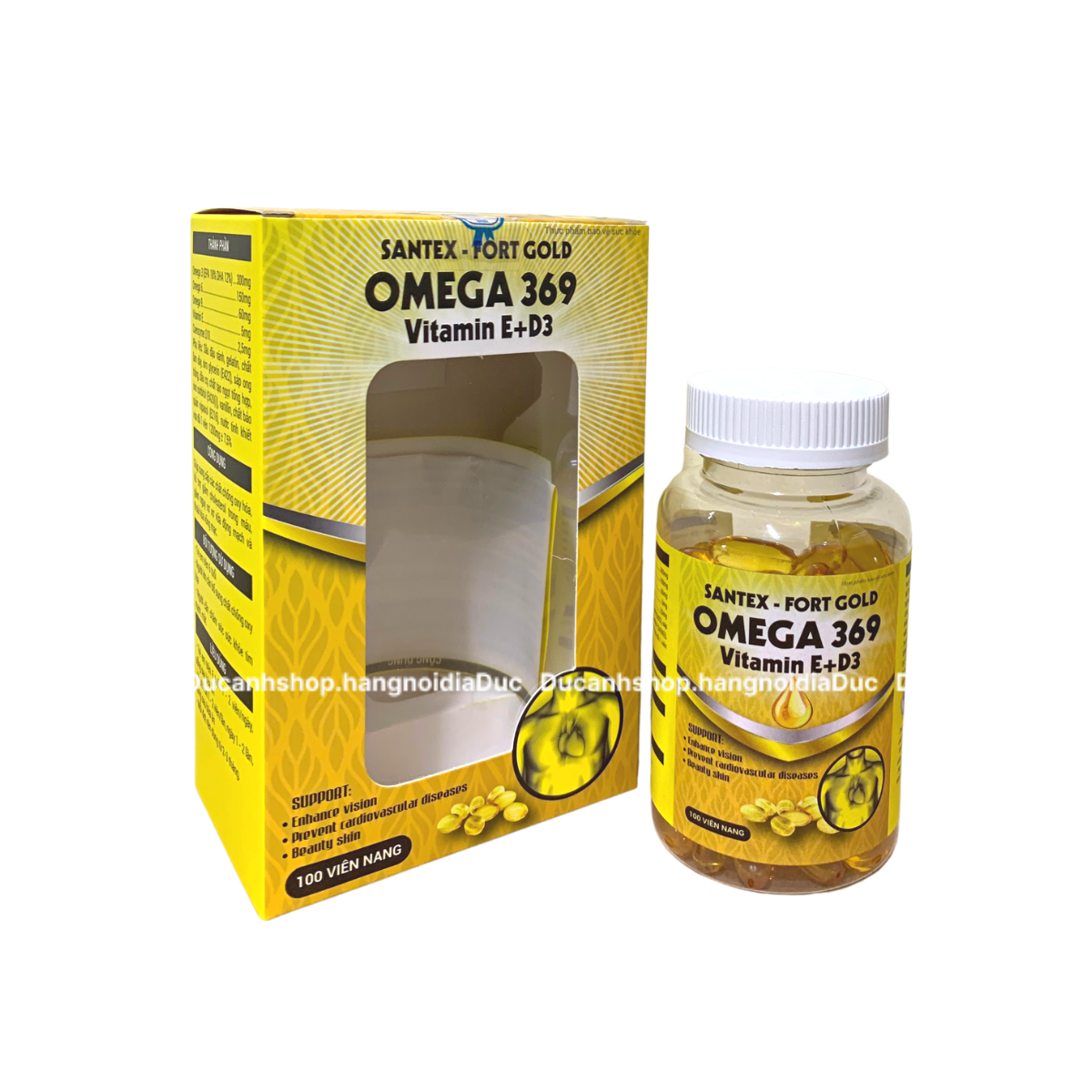 (ĐỦ HOÁ ĐƠN) Dầu cá Omega 369 SANTEX 100viên